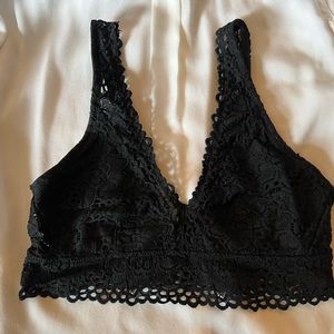 Aerie black lace bralette